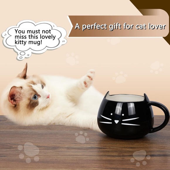 Black Cat Coffee Mug by Koolkatkoo - Picture 2 of 6